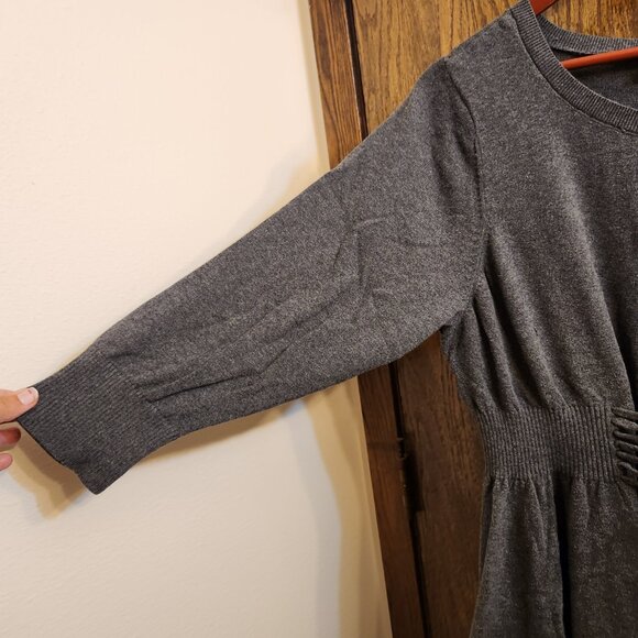 Torrid Size 3 (22/24W) Grey Knit Sweater Lace-Up Mini Skater Dress EUC - Picture 8 of 12